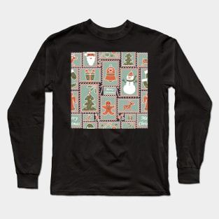 Christmas stamps 2022 Long Sleeve T-Shirt